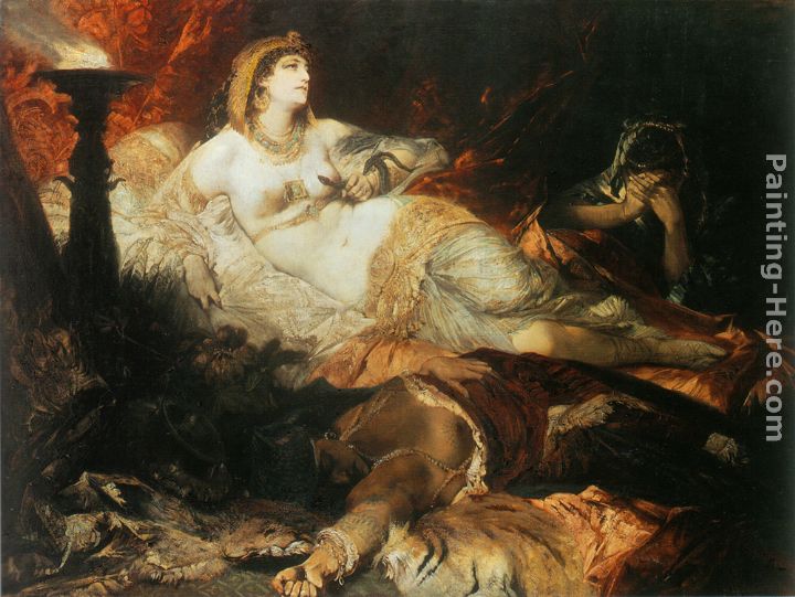 Der Tod der Kleopatra painting - Hans Makart Der Tod der Kleopatra art painting